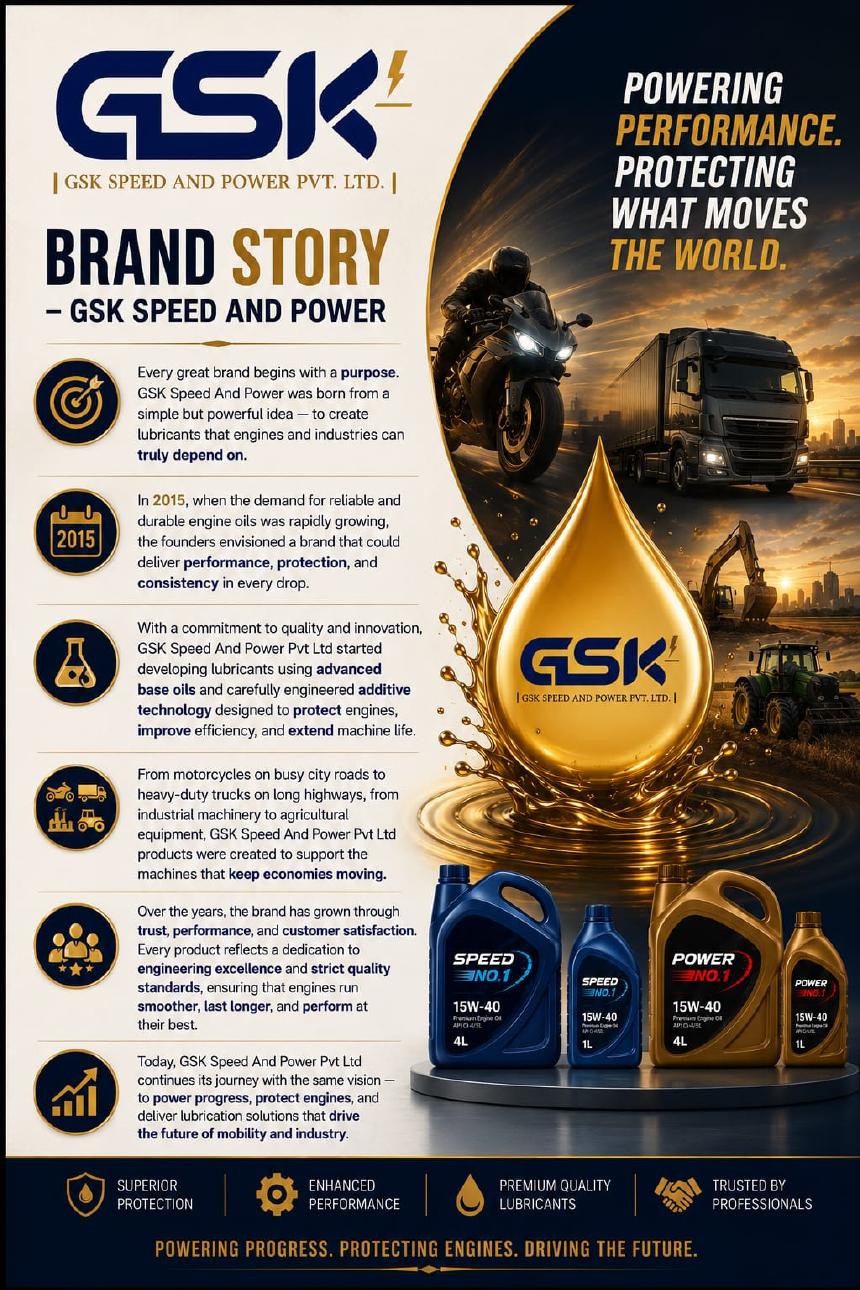 GSK Speed and Power — powering performance across motorcycles, trucks, tractors and industrial machinery